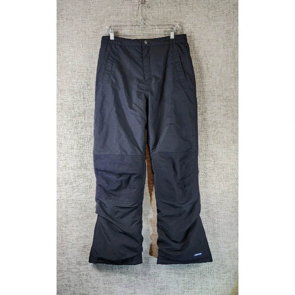 Lands End Kids Squall Insulated‎ Iron Knee Snow Pants Youth 18 31x30 Black